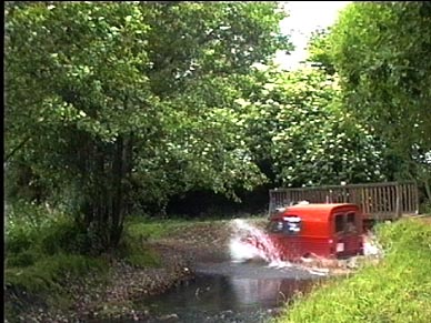 crossing a small river