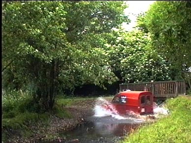 crossing a small river